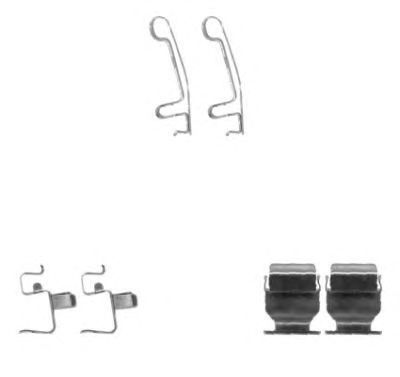 HELLA PAGID 8dz355204431 -  Комплектующие, колодки дискового тормоза